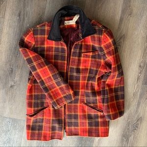 Vintage marsh landing plaid jacket
